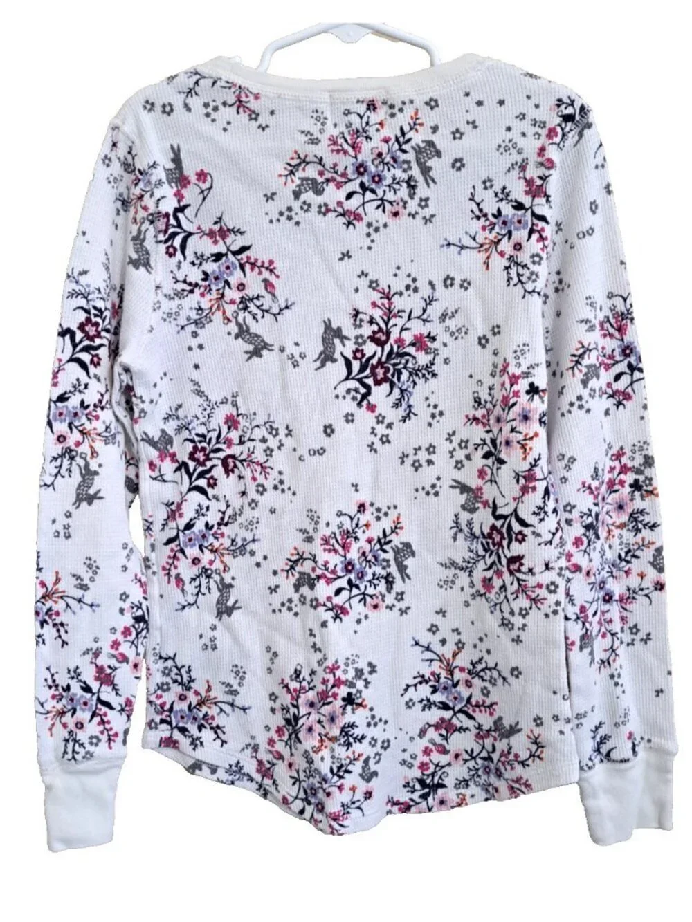 Old Navy Girl's L Floral Long Sleeve Thermal Top Fairycore